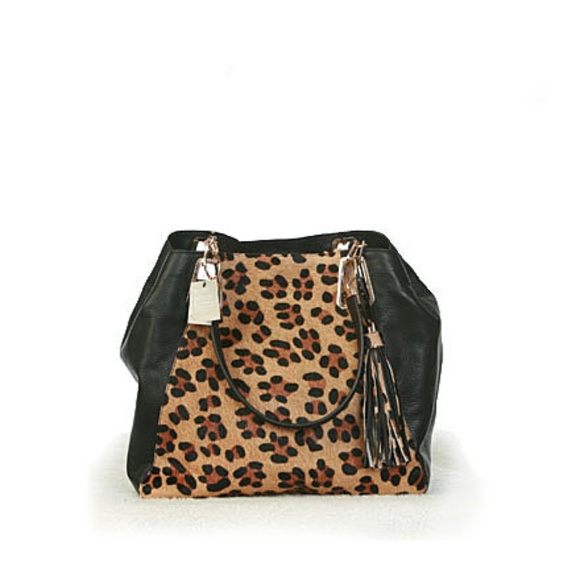 Chico's Handbags - NWT! Leopard Print, Fur & Leather handbag, purse